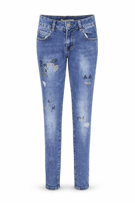 Monday Womens Blue  Denim Skinny Jeans Size S L31 in - beaded