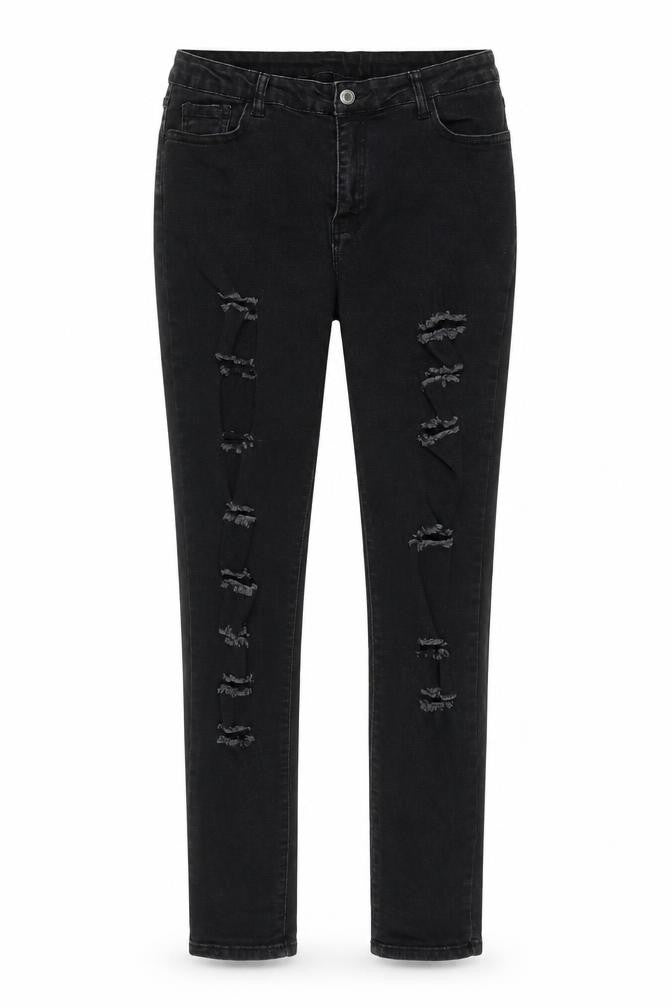 SHEIN Womens Black  Denim Skinny Jeans Size L L30 in