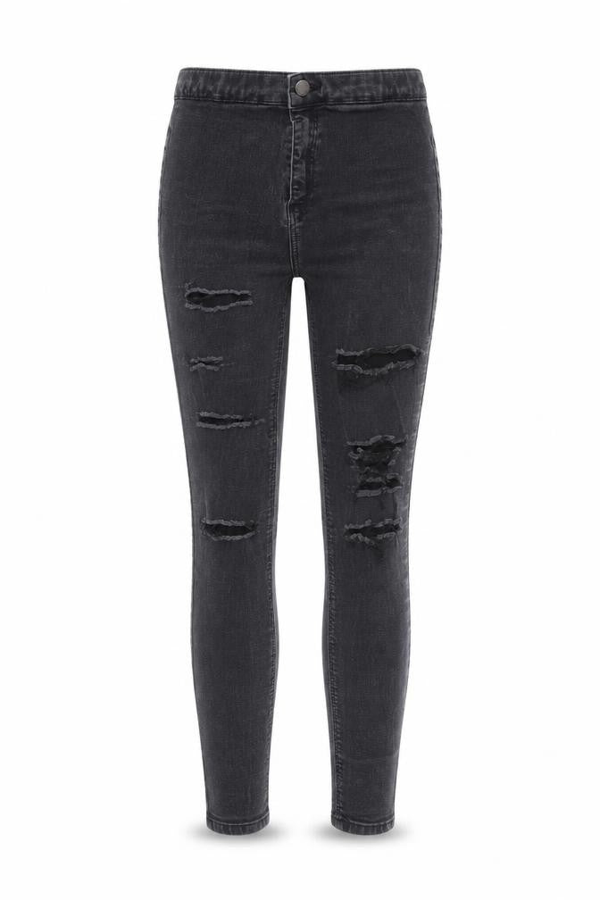 Topshop Womens Grey  Denim Skinny Jeans Size 25 in L27 in