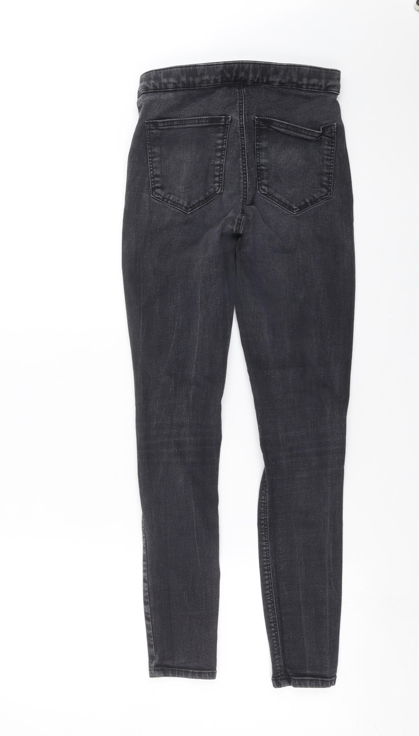 Topshop Womens Grey  Denim Skinny Jeans Size 25 in L27 in