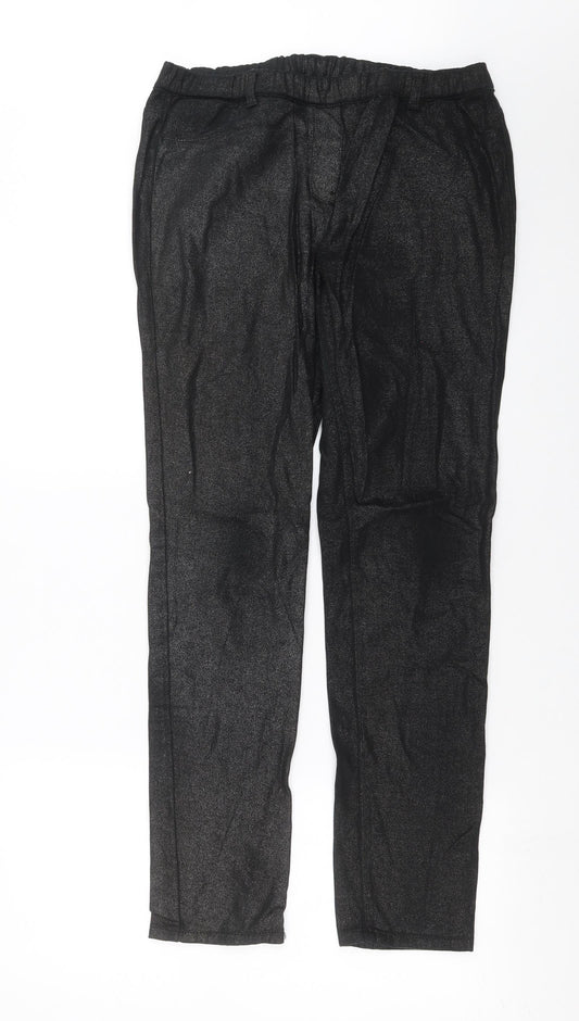 Preworn Womens Black   Jegging Jeans Size 32 in L30 in - glittery