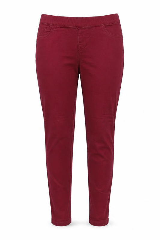 Primark Womens Purple  Denim Jegging Jeans Size 12 L28 in - burgundy