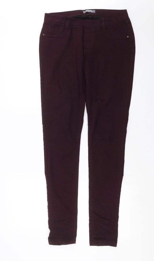 Dorothy Perkins Womens Purple  Denim Jegging Jeans Size 12 L33 in