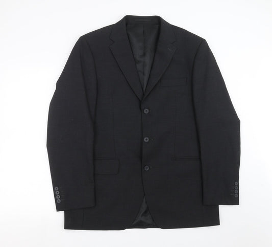 NEXT Mens Grey Striped  Jacket Suit Jacket Size 42