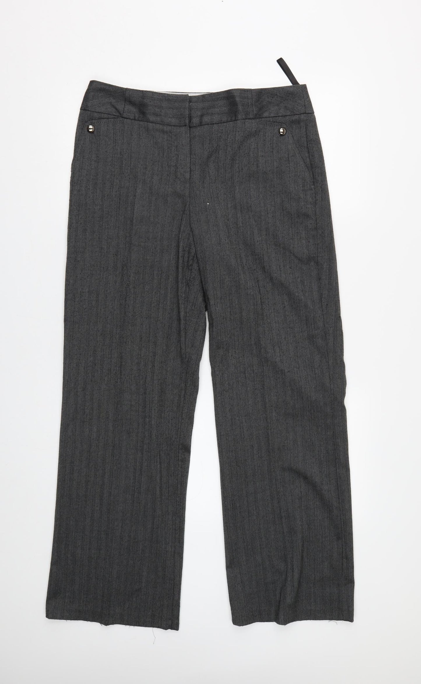 BHS Womens Grey   Trousers  Size 12 L28 in