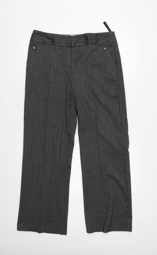 BHS Womens Grey   Trousers  Size 12 L28 in