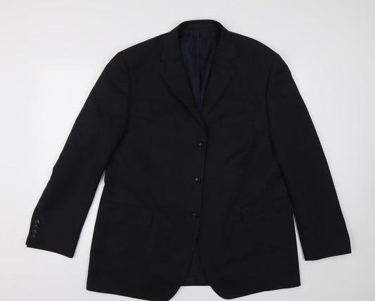 M&S Mens Blue   Jacket Suit Jacket Size 44
