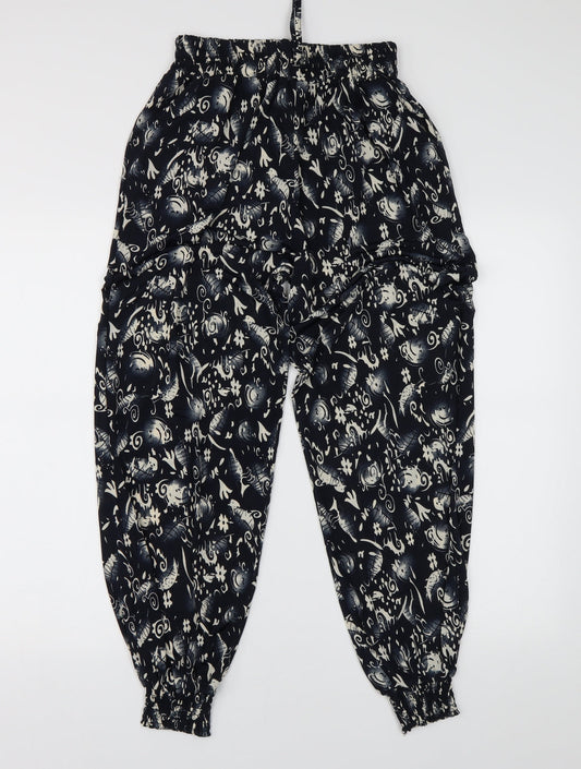 Preworn Womens Beige Geometric  Sweatpants Trousers Size 10 L27 in