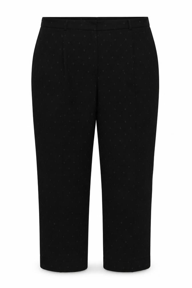 whimsy Womens Black Geometric  Trousers  Size 16 L26 in
