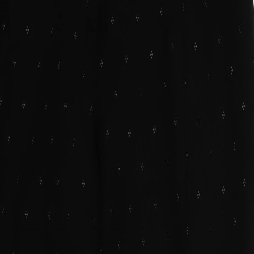 whimsy Womens Black Geometric  Trousers  Size 16 L26 in