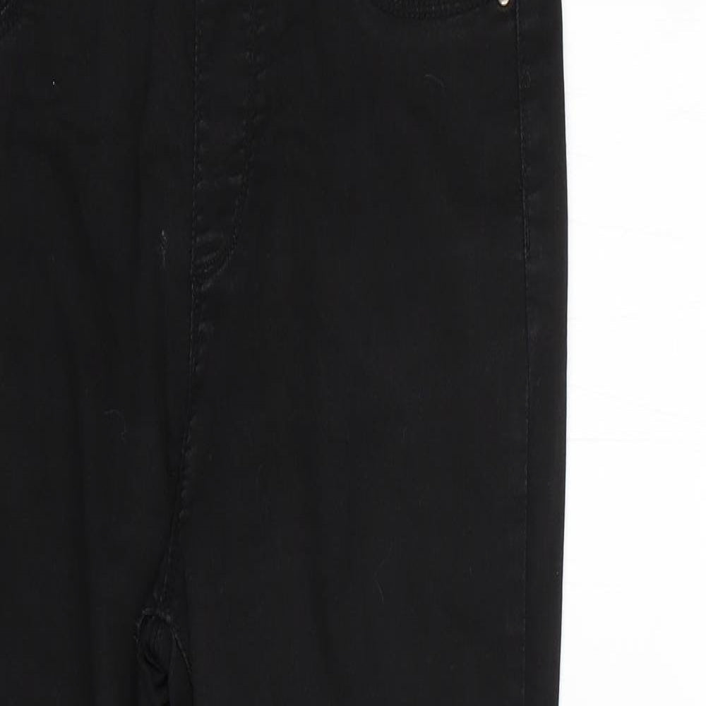 Preworn Womens Black   Mom Jeans Size 10 L27 in