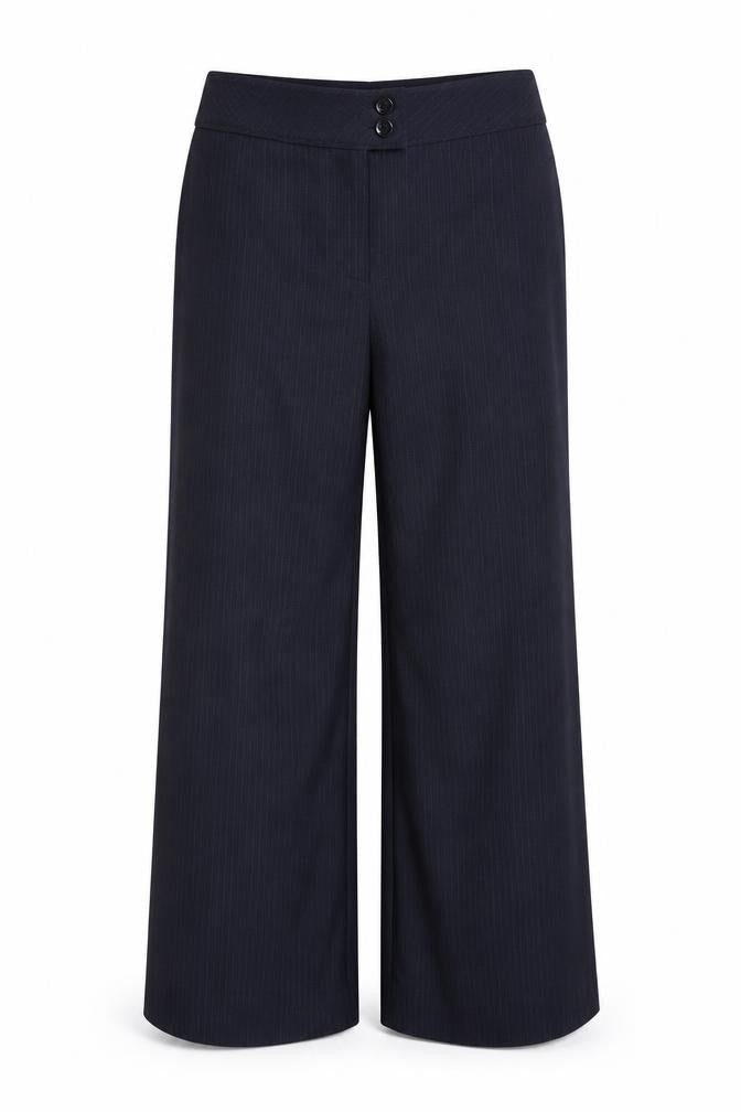 Next Womens Blue Striped  Trousers  Size 10 L26 in