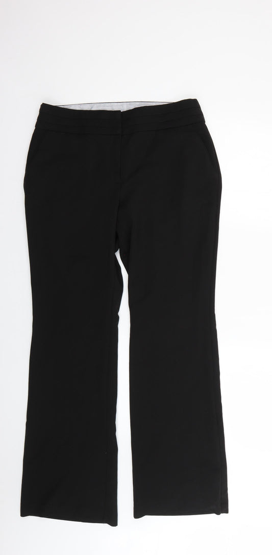 Very Womens Black   Trousers  Size 12 L28 in