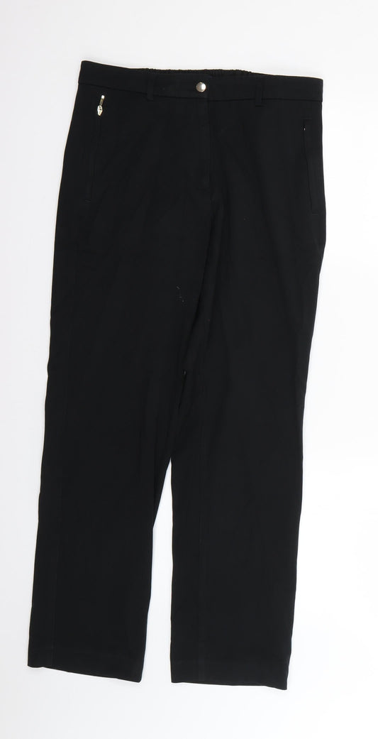 Marks and Spencer Womens Black   Trousers  Size 10 L25 in