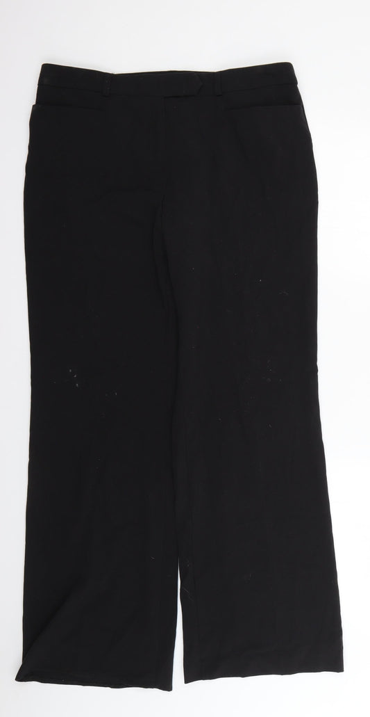 Marks and Spencer Womens Black   Trousers  Size 14 L27 in
