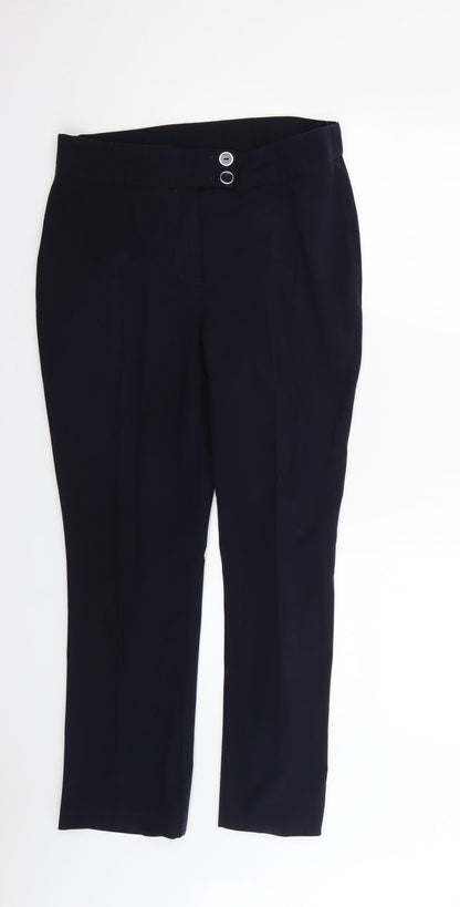 Simply Be Womens Blue   Trousers  Size 12 L24 in