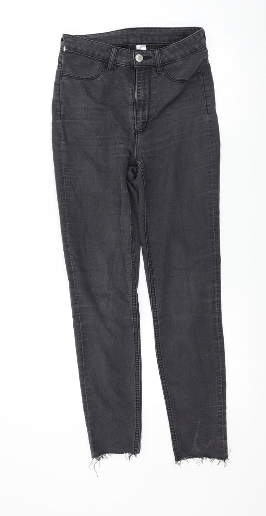 H&M Womens Black   Skinny Jeans Size 10 L27.5 in