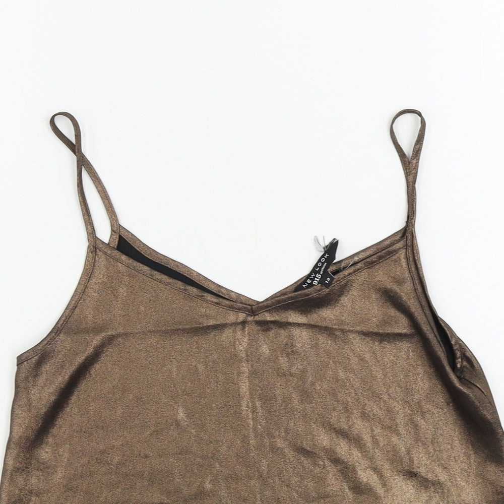 New Look  Girls Brown   Basic Tank Size 12 Years