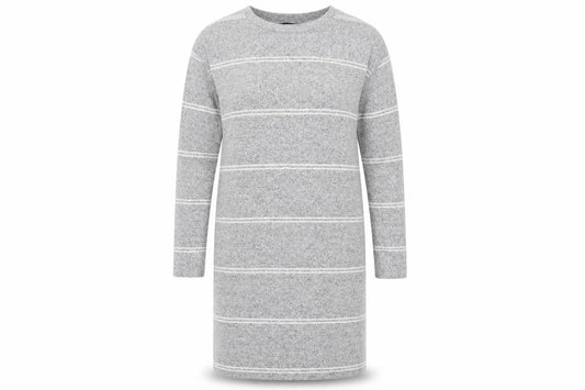 Atmosphere Womens Grey Striped  A-Line  Size 14