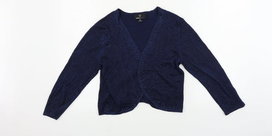 Ronni Nicole  Womens Blue   Cardigan Jumper Size M