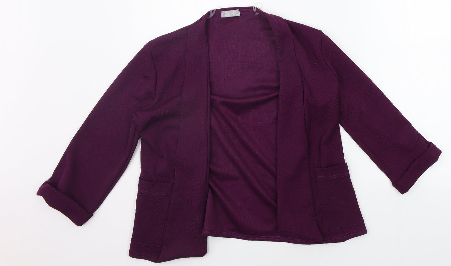CND Womens Purple   Cardigan Jumper Size 10