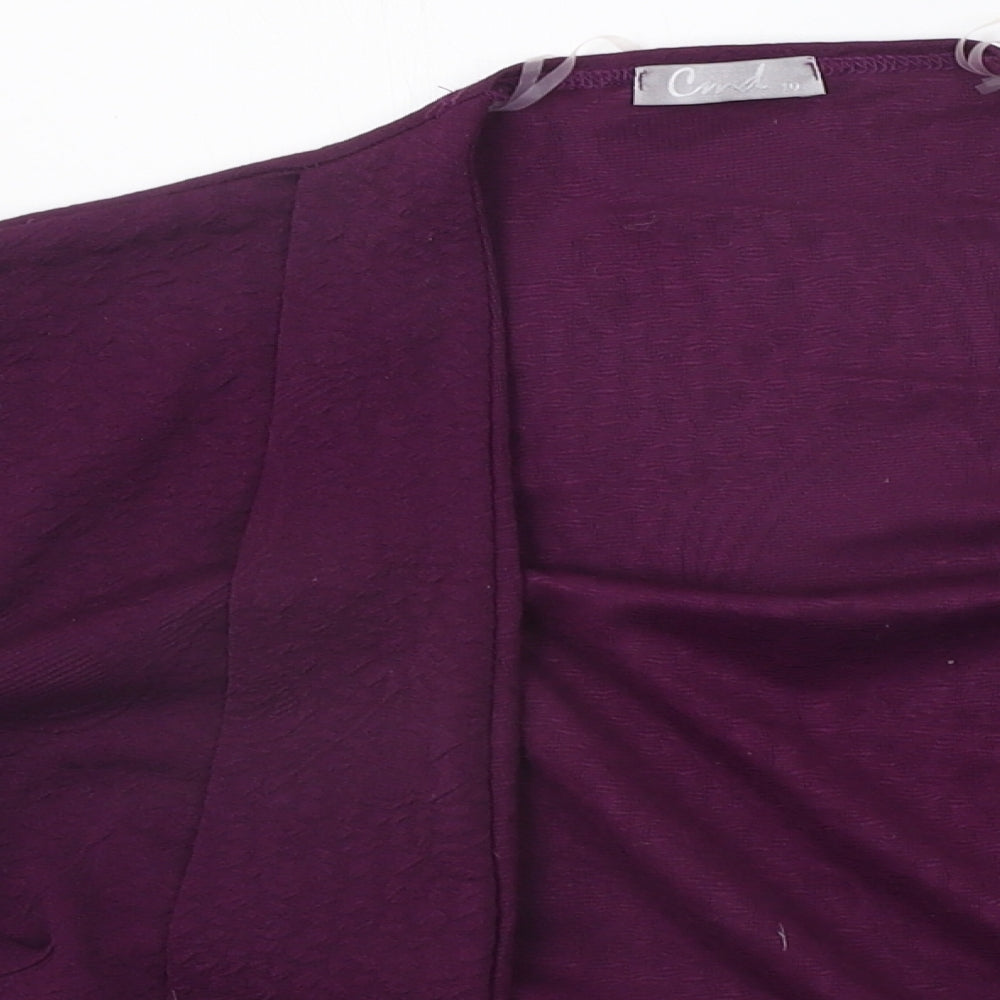 CND Womens Purple   Cardigan Jumper Size 10