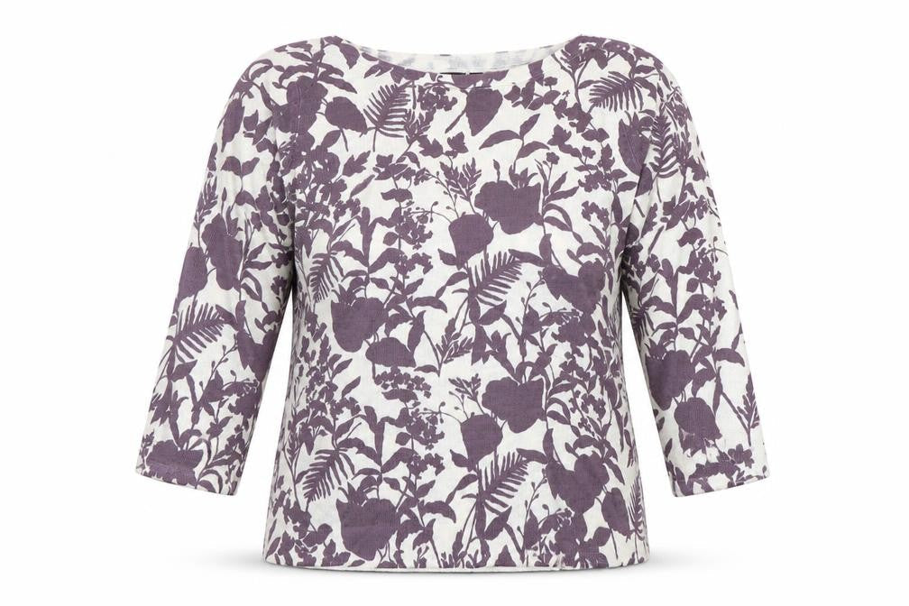 Soon Womens Purple Floral  Pullover Hoodie Size 12