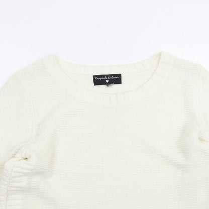 Preworn Womens White   Pullover Jumper Size XS