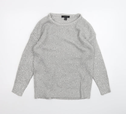Additional front view of Atmosphere women’s grey jumper, size UK 10