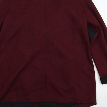 Brand and care label for Red Herring women’s red jacket, size UK 14