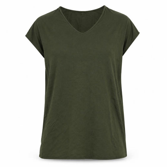 Daily Ritual Womens Green   Basic T-Shirt Size M