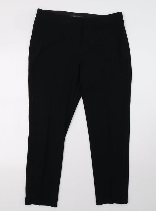 Marks and Spencer Womens Black   Trousers  Size 14 L29 in