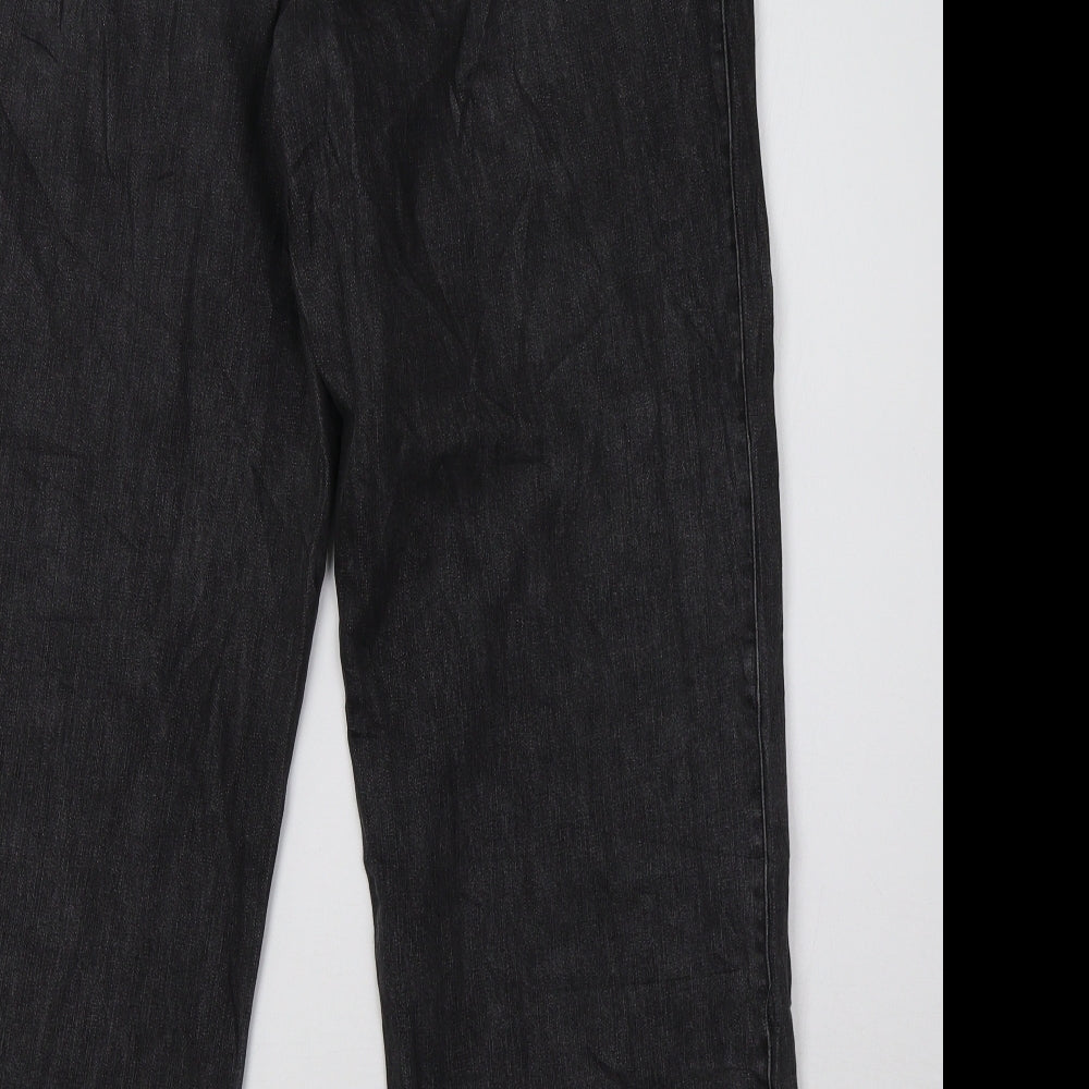 Liz Claiborne Womens Grey  Denim Mom Jeans Size 12 L32 in