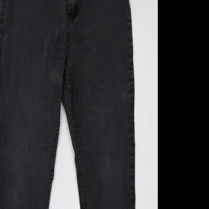 H&M Womens Grey   Trousers  Size 8 L28 in