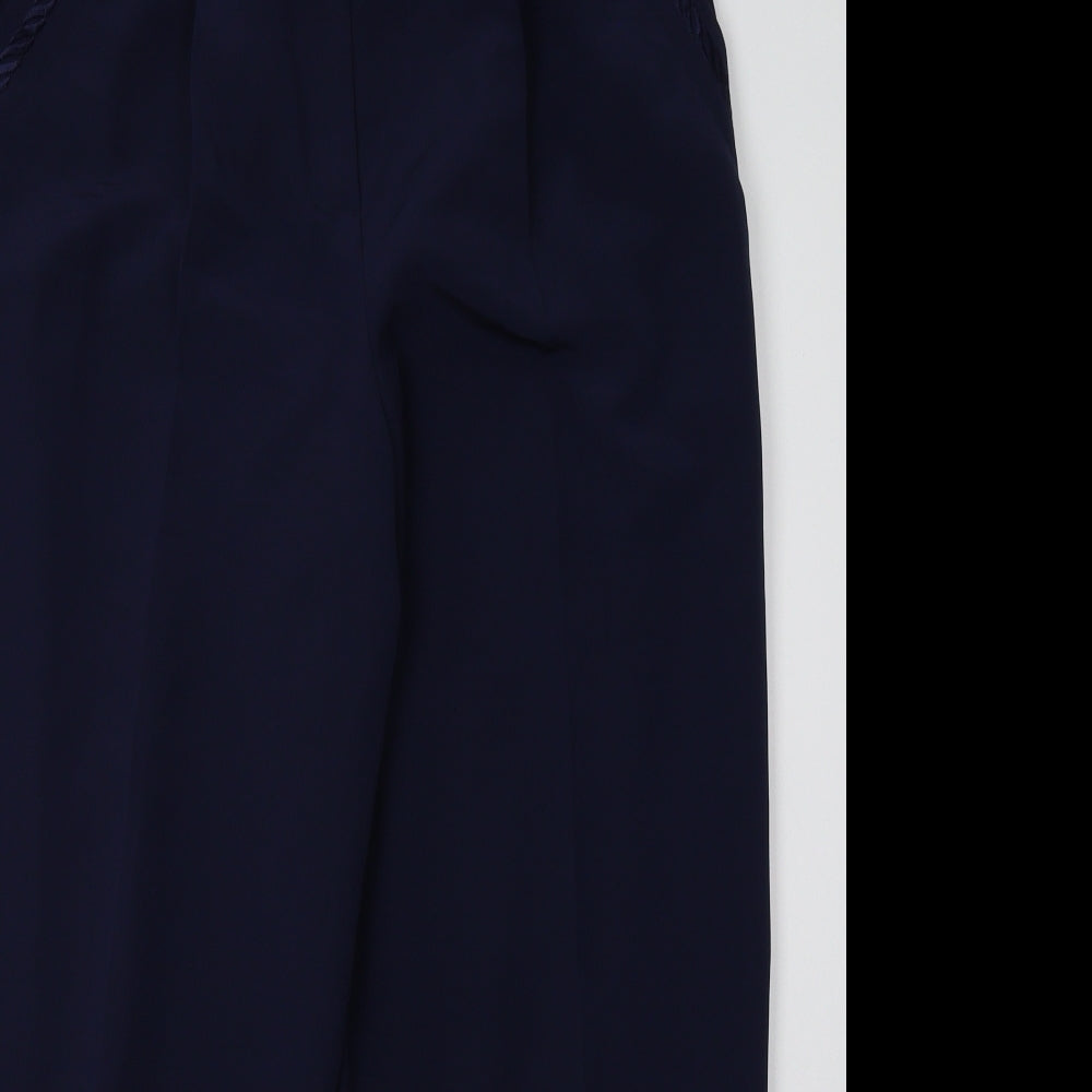 lenvol Womens Blue   Trousers  Size 8 L29 in