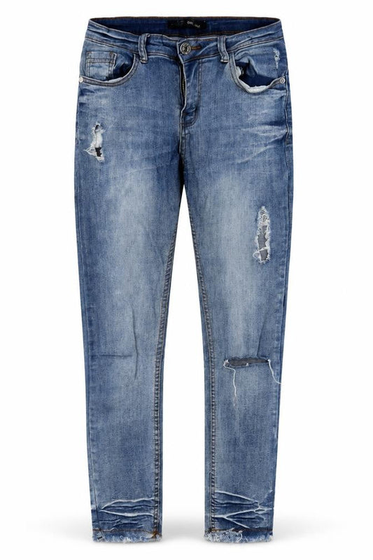 GIRL VIVI Womens Blue  Denim Skinny Jeans Size 8 L27 in