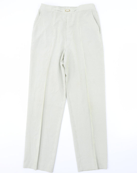 M&S Womens Green   Trousers  Size 12 L28 in