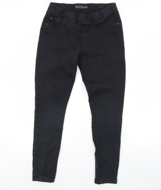 George Womens Black  Denim Skinny Jeans Size 12 L29 in