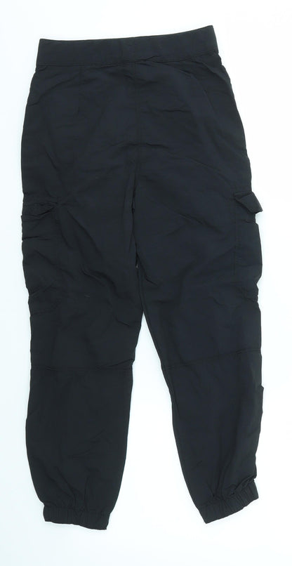 Next Girls Black   Jogger Trousers Size 9 Months