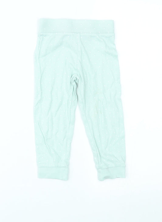Mini Club Girls Green Polka Dot   Pyjama Pants Size 18-24 Months