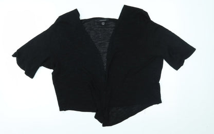 Additional front view of Atmosphere women’s black cardigan jumper, size UK 14