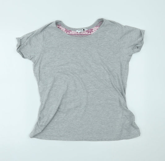 Dorothy Perkins Womens Grey   Basic T-Shirt Size S
