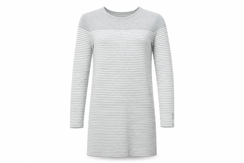 Primark Womens Grey Striped  Jumper Dress  Size 14