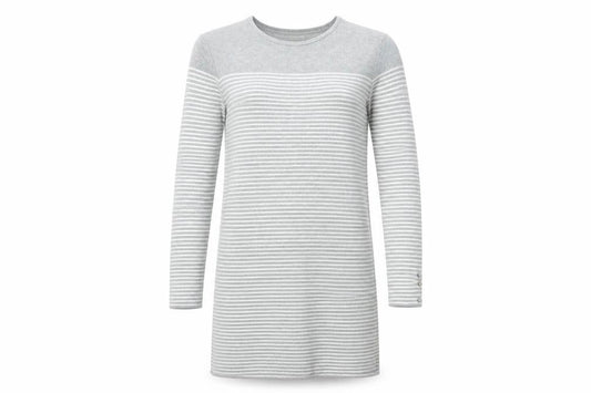 Primark Womens Grey Striped  Jumper Dress  Size 14