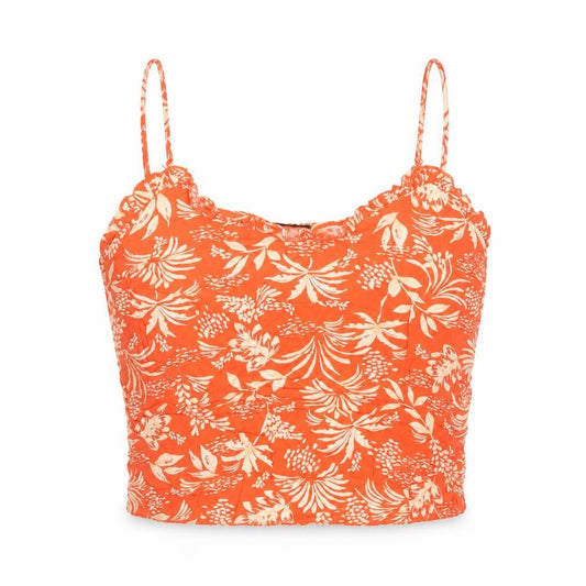 New Look Womens Red Floral  Camisole Tank Size 12