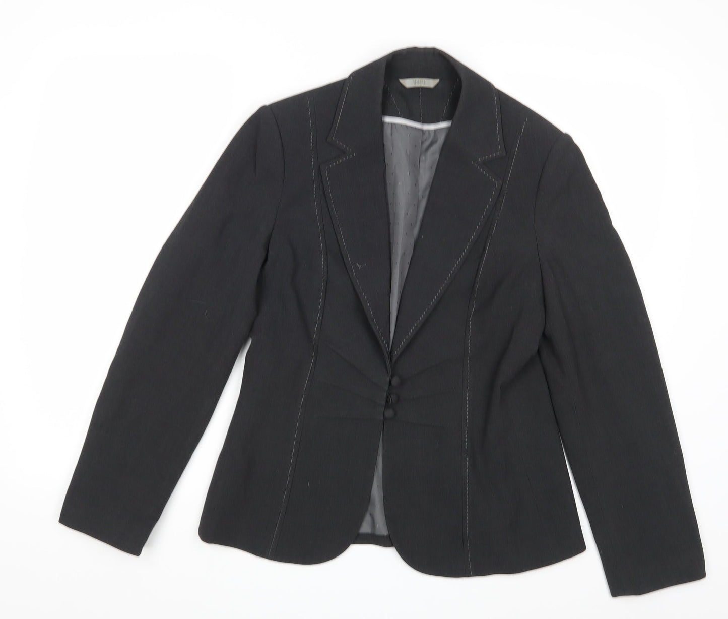 M&S Womens Grey   Jacket Blazer Size 12