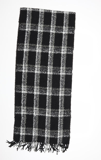 Preworn Womens Black Check Shawl/Wrap