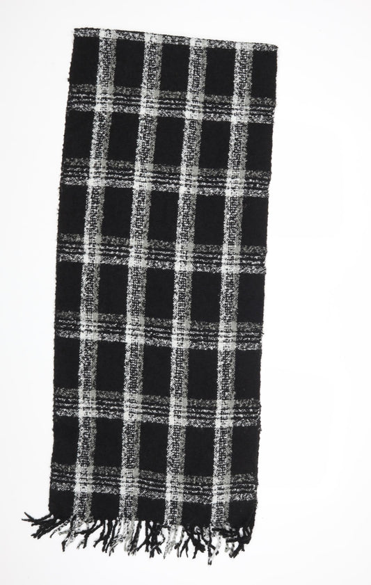 Preworn Unisex Black Check   Shawl/Wrap