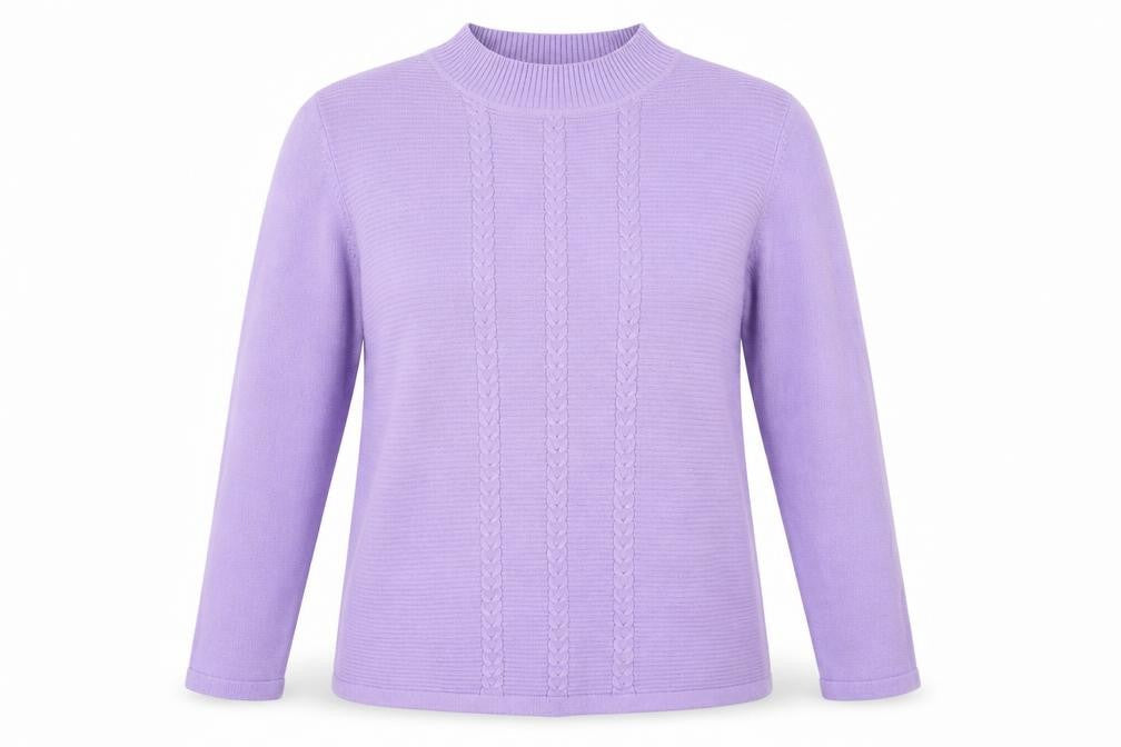 Isle Womens Purple   Pullover Jumper Size M
