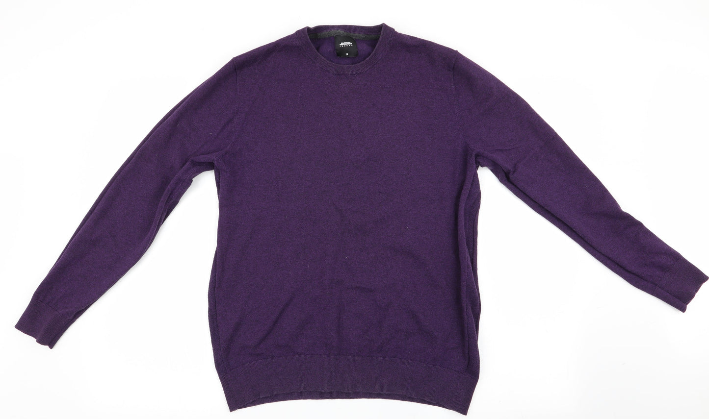 Burtons Menswear Mens Purple   Pullover Jumper Size M